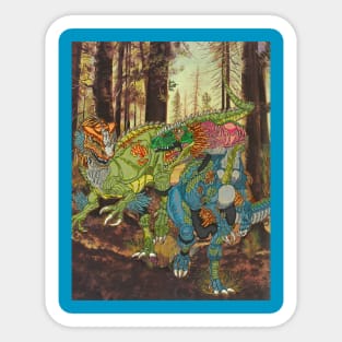 Jurassic Jousting Sticker